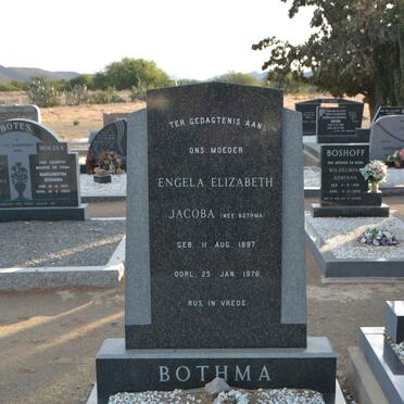 BOTHMA Engela Elizabeth Jacoba nee BOTHMA 1897-1976