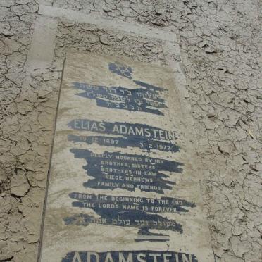 ADAMSTEIN Elias 1897-1977
