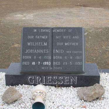 GRIESSEN Wilhelm Johannes 1906-1993 &amp; Enid COOPER 1917-1990