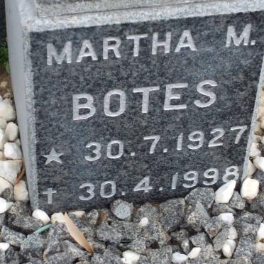 BOTES Martha M. 1927-1998