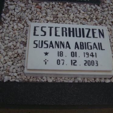 ESTERHUIZEN Susanna Abigail 1941-2003