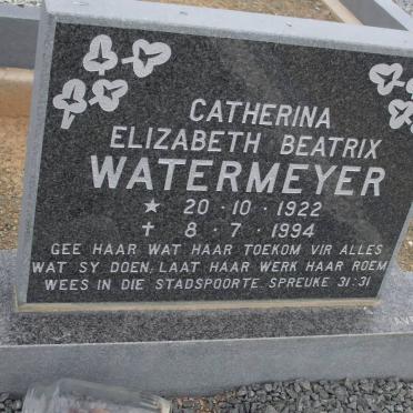 WATERMEYER Catharina Elizabeth Beatrix 1922-1994