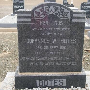 BOTES Johannes W. 1896-1963