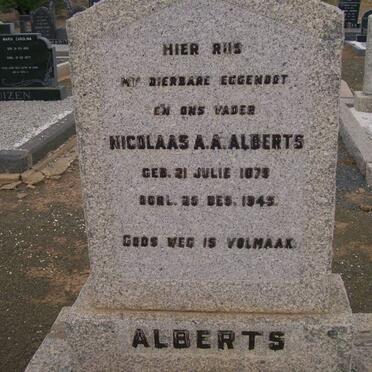 ALBERTS Nicolaas A.A. 1875-1945