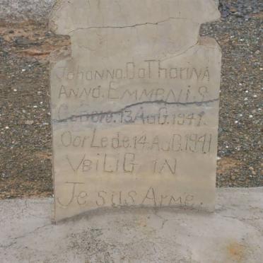 EMMENIS Johanna Dothorina Anna 1941-1941
