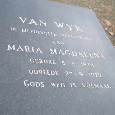 WYK Maria Magdalena, van 1924-1979