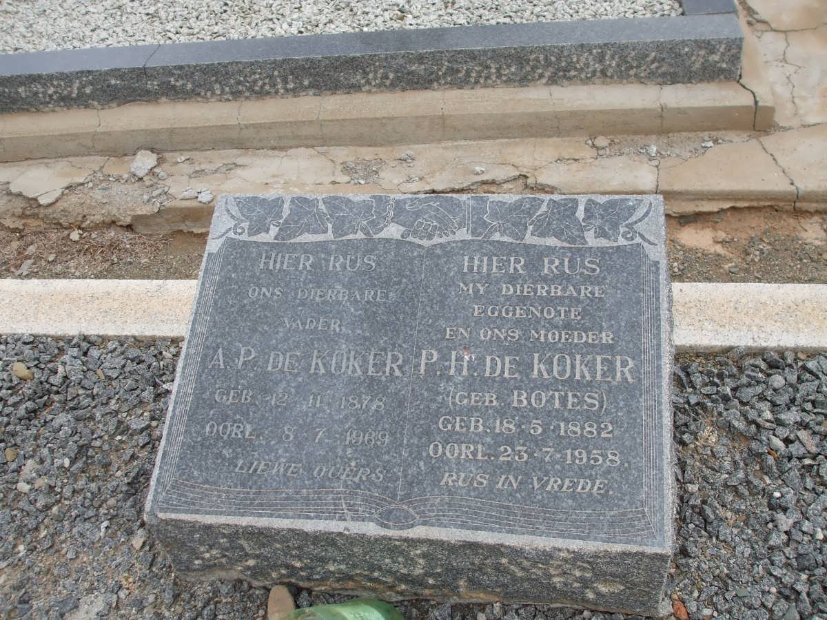 KOKER A.P., de 1878-1969 &amp; P.H. BOTES 1882-1958