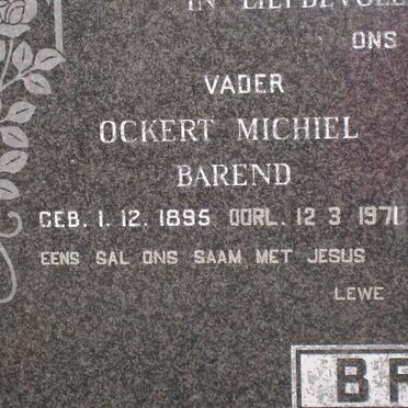 BRITZ Ockert Michiel Barend 1895-1971