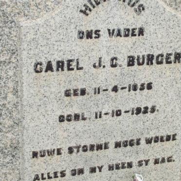 BURGER Carel J.C. 1856-1925