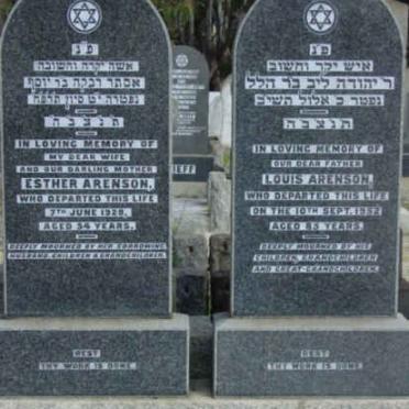 ARENSON Louis -1952 &amp; Esther -1928