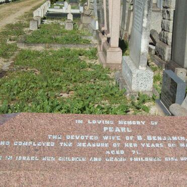 BENJAMIN Pearl   -1911 