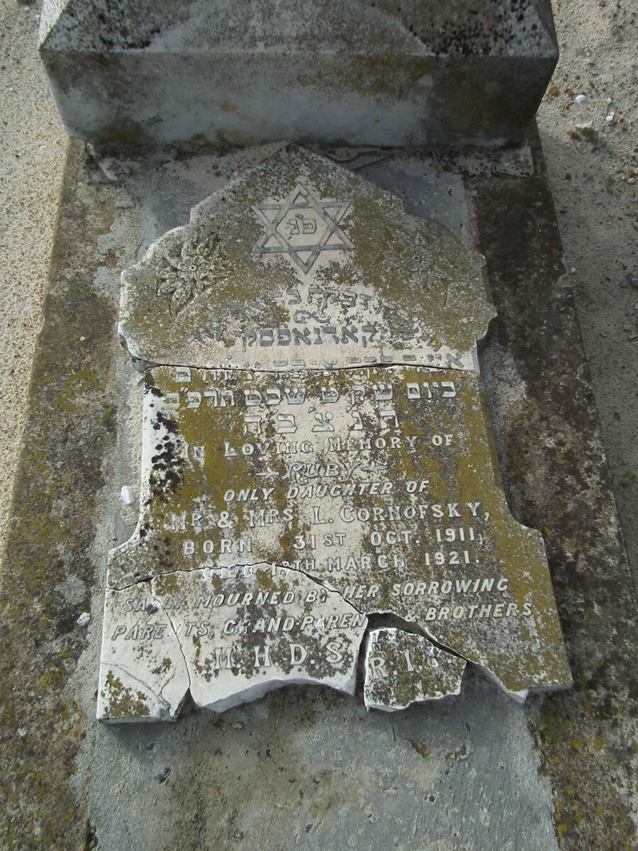 CORNOFSKY Ruby 1911-1921