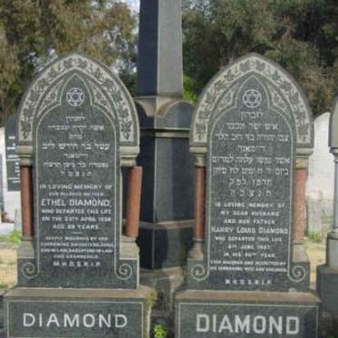 DIAMOND Harry Louis -1927 &amp; Ethel-1938