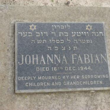 FABIAN Johanna -1944