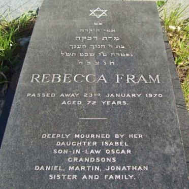 FRAM Rebecca  -1970 