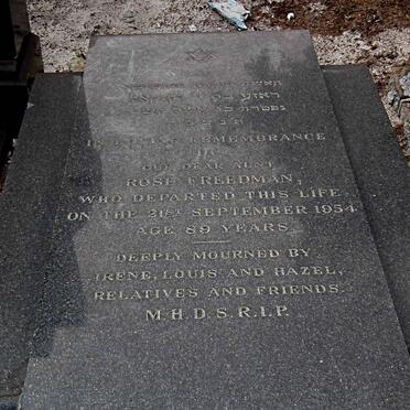 FREEDMAN Rose -1954