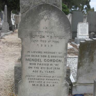 GORDON Mendel -1938