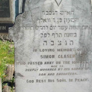 GLASER Simon  -1919