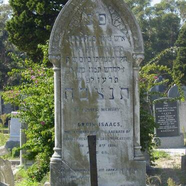ISAACS Morris -1916 &amp; Bloomah -1921 