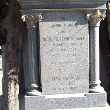 KRAMER Rudolph Levin -1951 &amp; Lina -1946