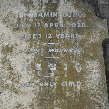LONG Benjamin -1928