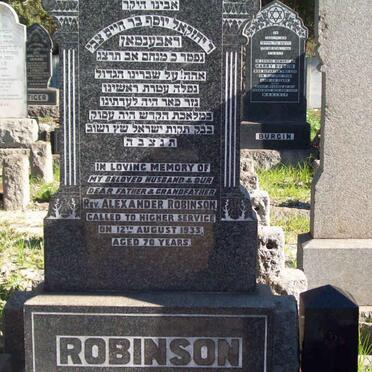 ROBINSON Alexander  -1933 