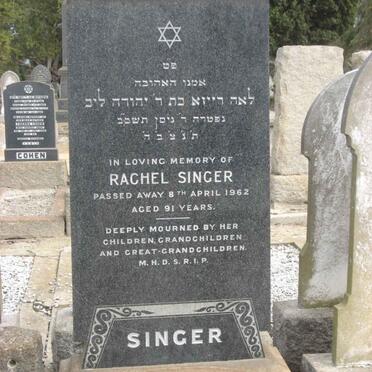 SINGER Rachel -1962