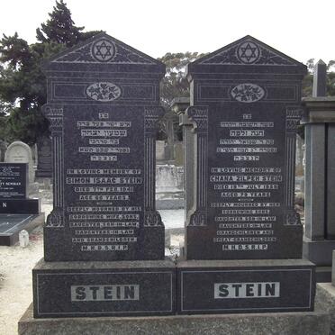 STEIN Simon Isaac -1941 & Chana Zilpeh -1959