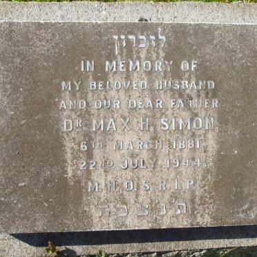 SIMON Max H. 1881-1944
