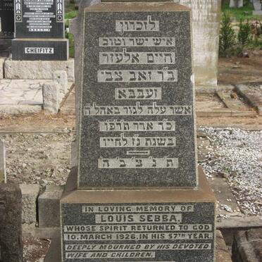 SEBBA Louis -1926