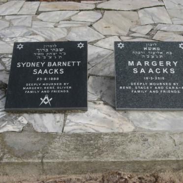 SAACKS Sydney Barnett -1988 :: SAACKS Margery -2010