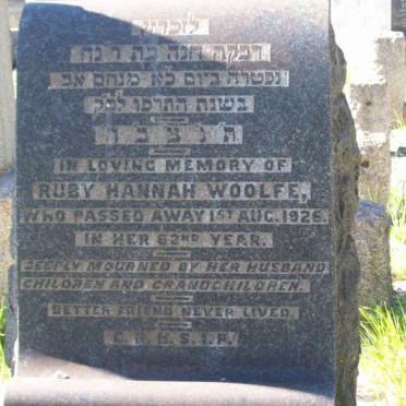 WOOLFE Ruby Hannah  -1926 