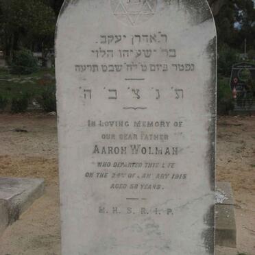 WOLMAN Aaron -1915