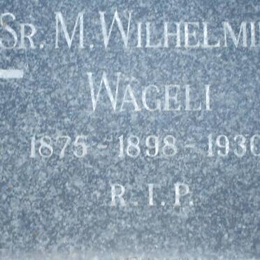 WAGELI M. Wilhelmina 1875-1930