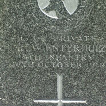 ESTERHUIZEN Andrew −1918