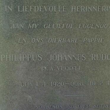 FRICK Philippus Johannes Rudolf 1920-1961