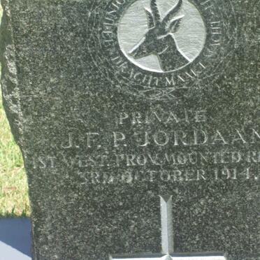 JORDAAN J.F.P. −1914