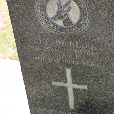 KLERK J.L., de -1944