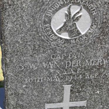 MERWE S.W., van der -1944