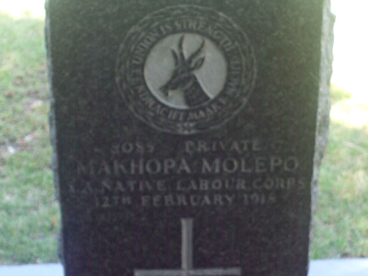 MOLEPO Makhopa −1918
