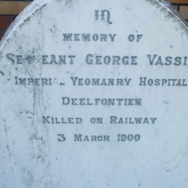 VASSIE George -1900