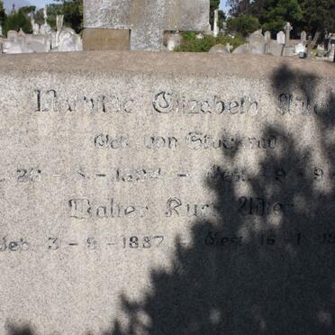 ADLER Walter Kurt 1887-1957 &amp; Matilda Elizabeth van STUCKRAD 1894-1942