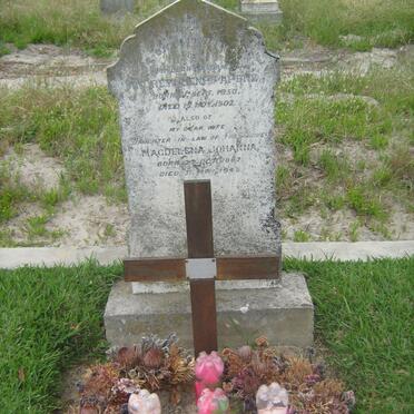 ARENZ Andrew Henry 1850-1902 &amp; Magdelena Johanna 1887-1948