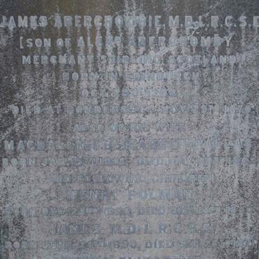 ABERCROMBIE James 1798-1870 &amp; Magdalena  Elizabeth PALLAS 1801-1862