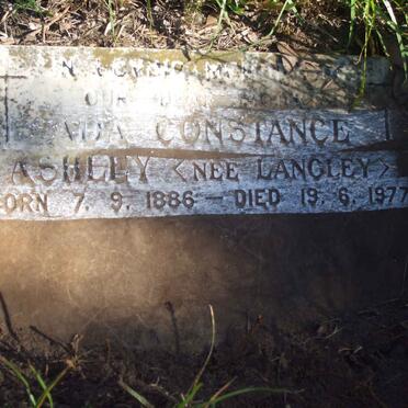 ASHLEY ? Constance nee LANGLEY 1886-1977