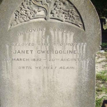 ANDERSON Janet Gwendoline 1892-1941 