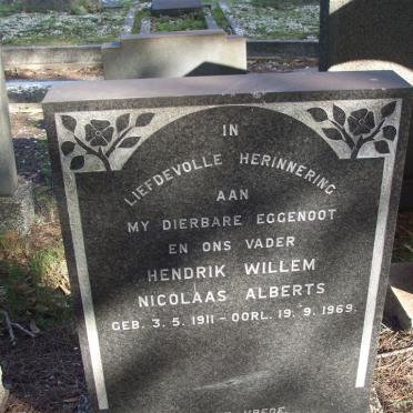 ALBERTS Hendrik Willem Nicolaas 1911-1969