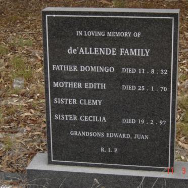 ALLENDE, de family