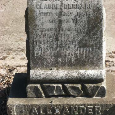 ALEXANDER Claude Bernard -1958