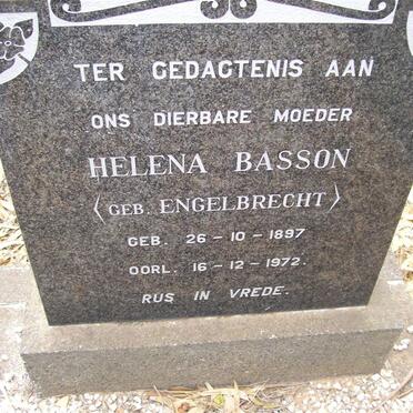 BASSON Helena nee ENGELBRECHT 1897-1972